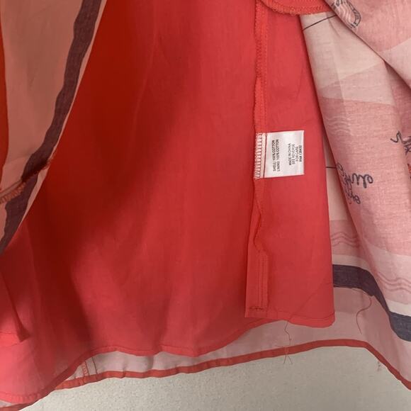 modcloth womens small postcard love skirt red teacher kawaii pink valentines - Picture 6 of 10